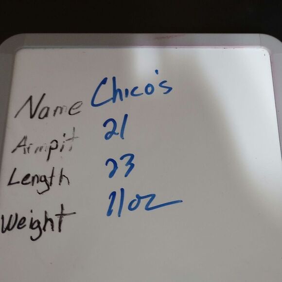 Chico's‎ Large Floral Tropical Linen Blend Open Front Jacket Blazer Cover Up - Picture 6 of 6